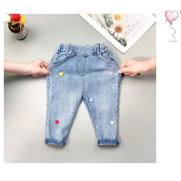 Huanhuan Baumwolle Casual Farbe Pflege Kinder Jeans
