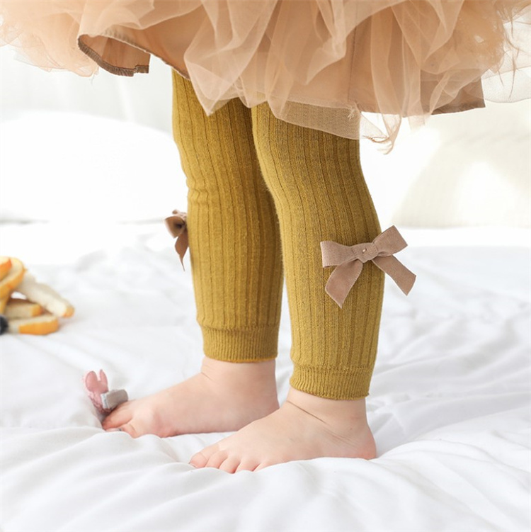 Golden swan Süße Bowknot Mädchen Leggings