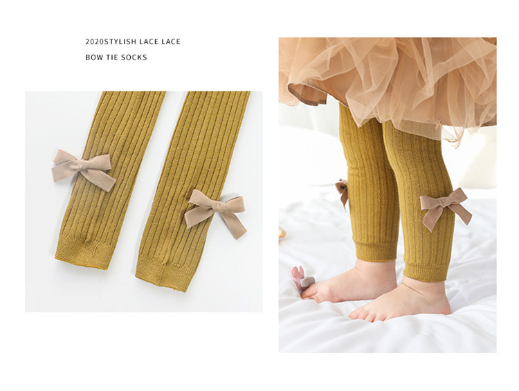 Golden swan Süße Bowknot Mädchen Leggings