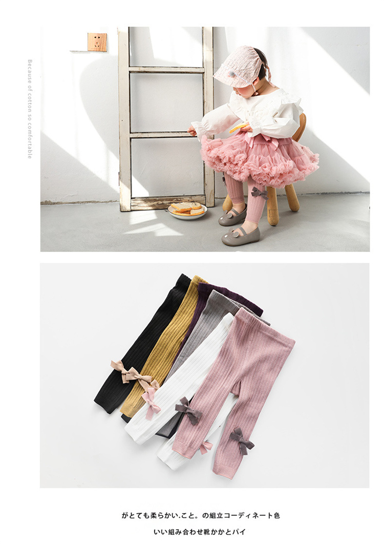 Golden swan Süße Bowknot Mädchen Leggings