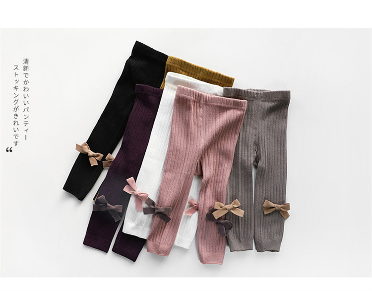 Golden swan Süße Bowknot Mädchen Leggings