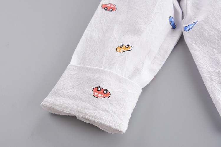Grin bear Kinderanzug aus Jeans mit Autodruck