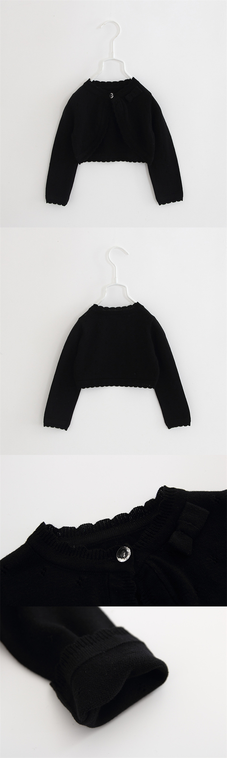 Zichen  Bowknot rote Baby Mädchen Strickjacke