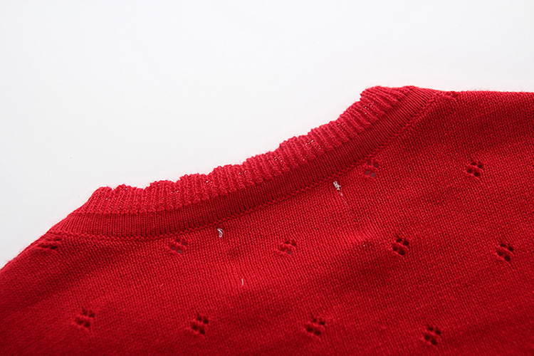 Zichen  Bowknot rote Baby Mädchen Strickjacke
