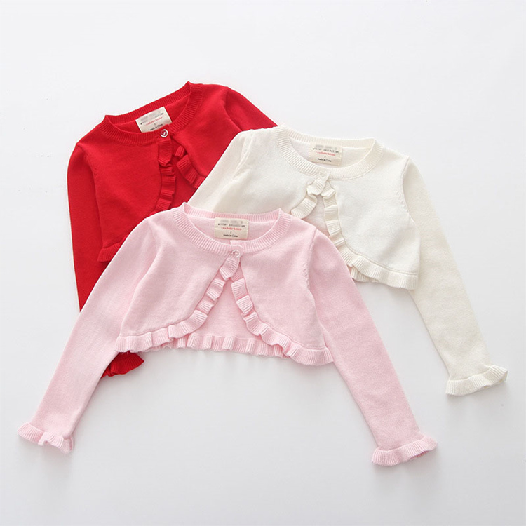 YSUBEST AUTUMN RUFFLE CARDIGAN DER MÄDCHEN