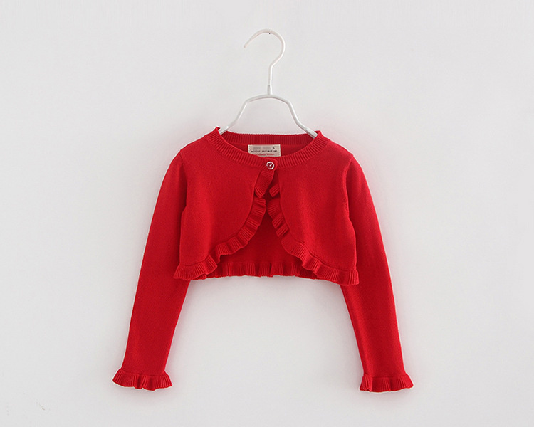 YSUBEST AUTUMN RUFFLE CARDIGAN DER MÄDCHEN