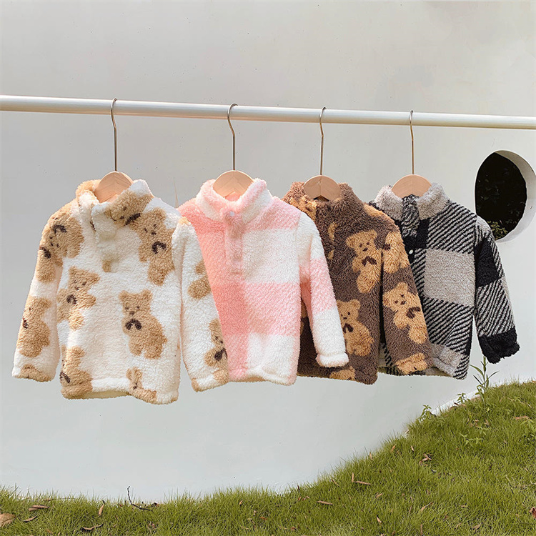 Exports Pullover mit dickem Lammhaar für Kinder