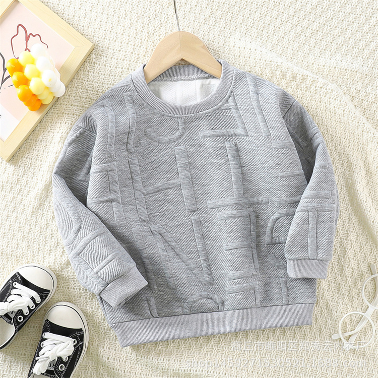 Bai xuan Koreanischer einfarbig bedruckter Pullover