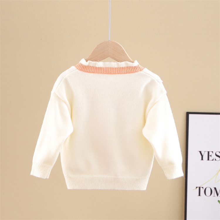 Ivy Süße Kirsche Kaninchen Stickerei Baby Pullover Cardigan