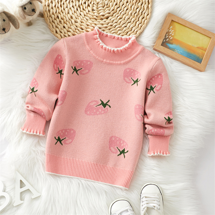 Weiyi Pullover mit Erdbeerdruck verdickt