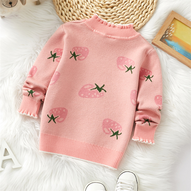 Weiyi Pullover mit Erdbeerdruck verdickt
