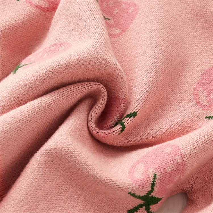 Weiyi Pullover mit Erdbeerdruck verdickt