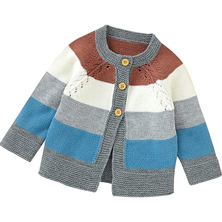 Square Fonda Strickjacke für Kinder mit Regenbogen