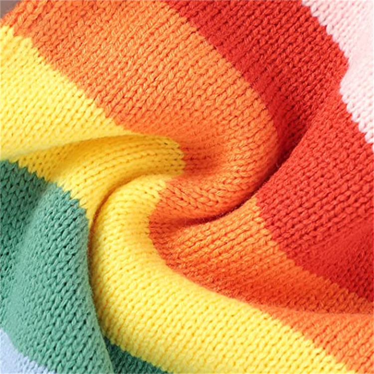 Square Fonda Strickjacke für Kinder mit Regenbogen