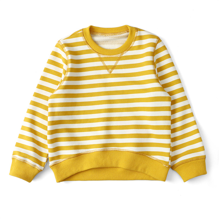 Kaiya Frühling und Herbst super weich gestreifter Pullover Baby Pullover
