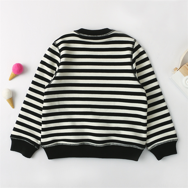 Kaiya Frühling und Herbst super weich gestreifter Pullover Baby Pullover