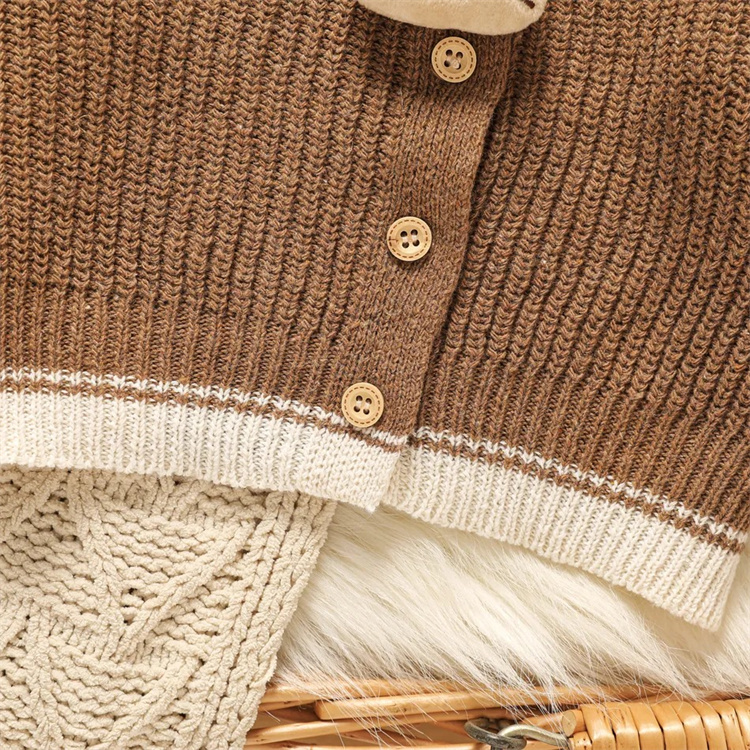 Xinsheng 3D Katze Langarm Stricken Baby Strickjacke Pullover