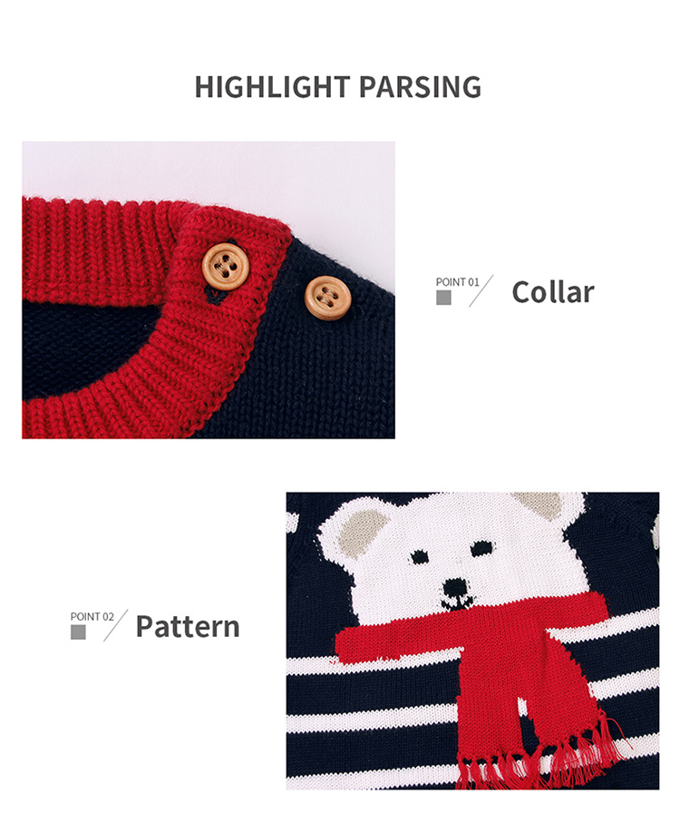 Mimixiong Rundhalsausschnitt Langarm Fade Farbe Kinder Pullover
