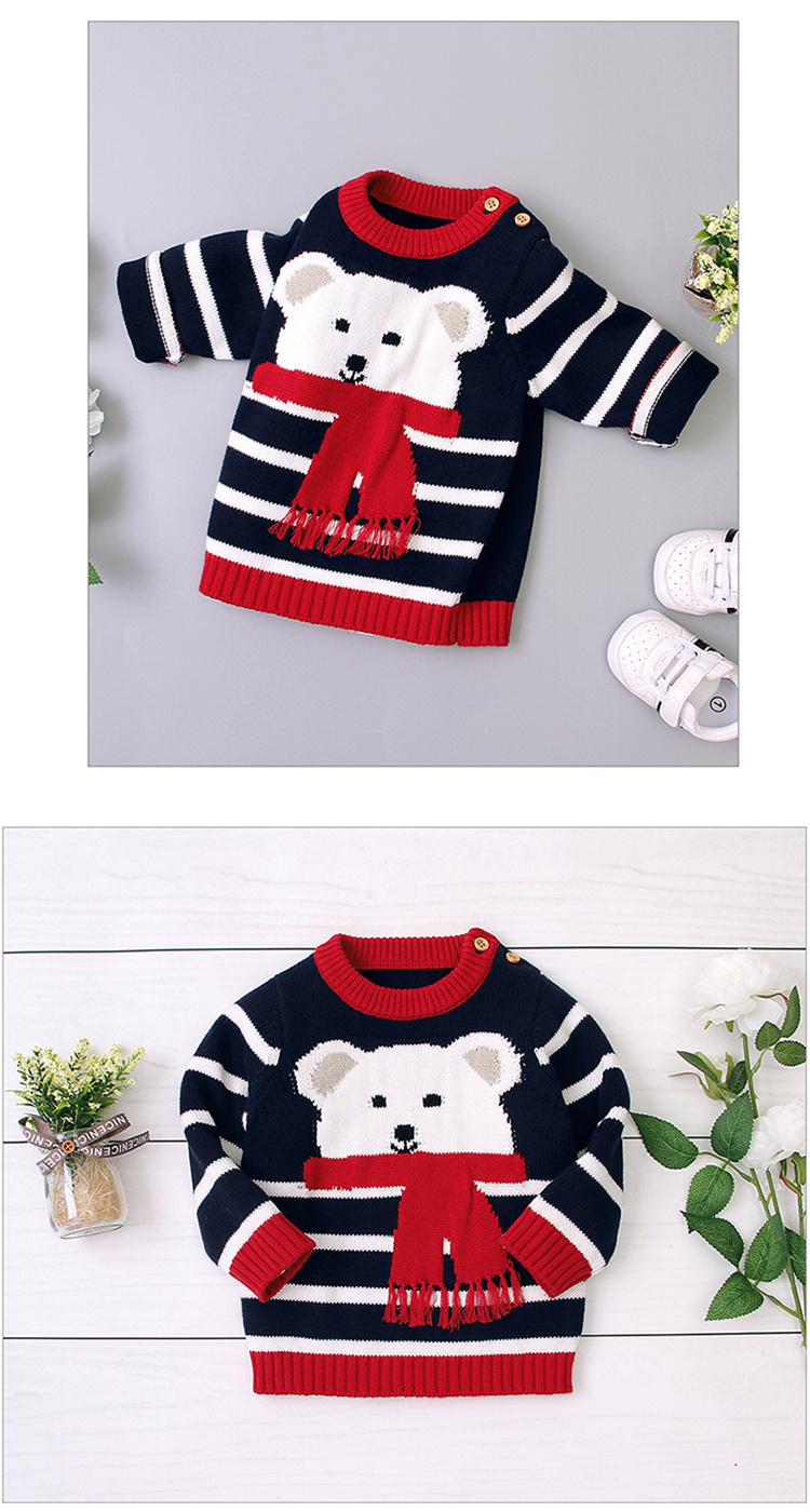 Mimixiong Rundhalsausschnitt Langarm Fade Farbe Kinder Pullover