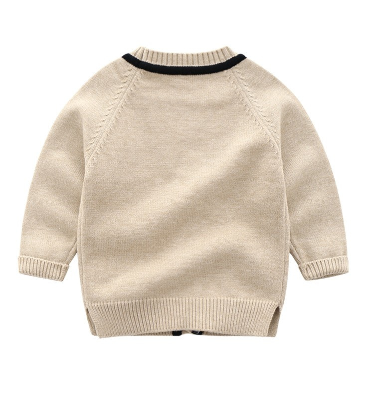 Weiyi Einfarbige Hirsch Strickjacke Baby Pullover