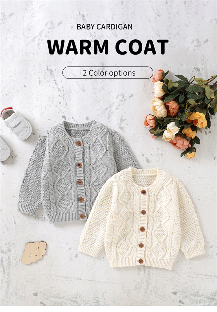 Mimixiong Solide Pullover Baby Strickjacke