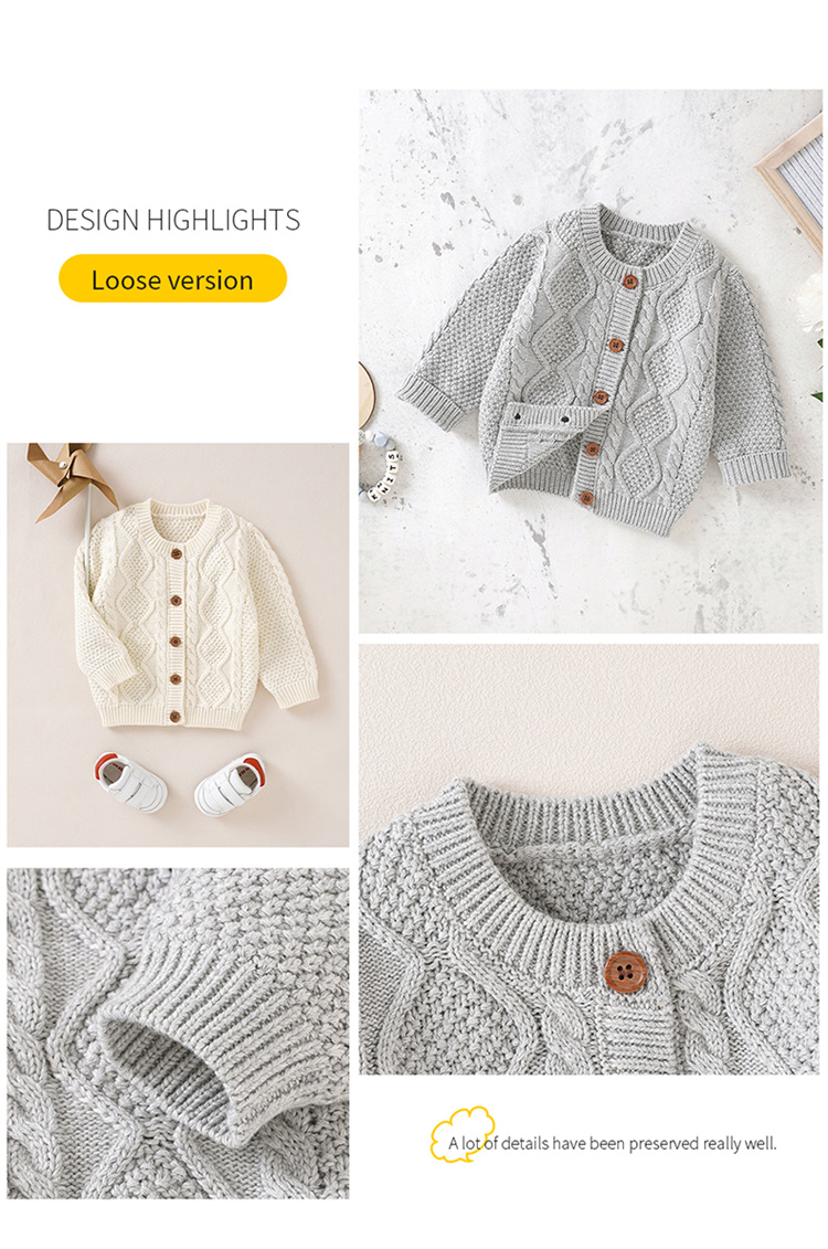 Mimixiong Solide Pullover Baby Strickjacke