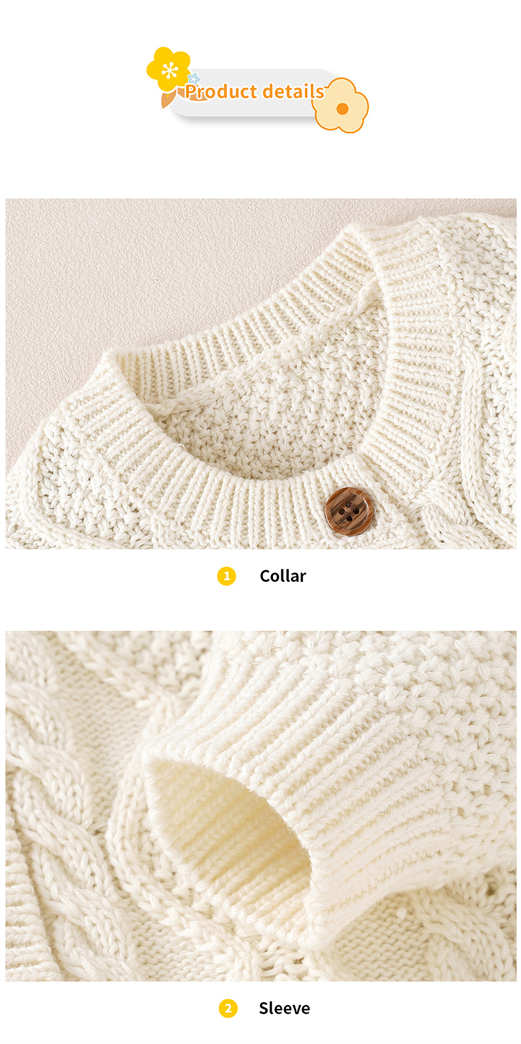 Mimixiong Solide Pullover Baby Strickjacke