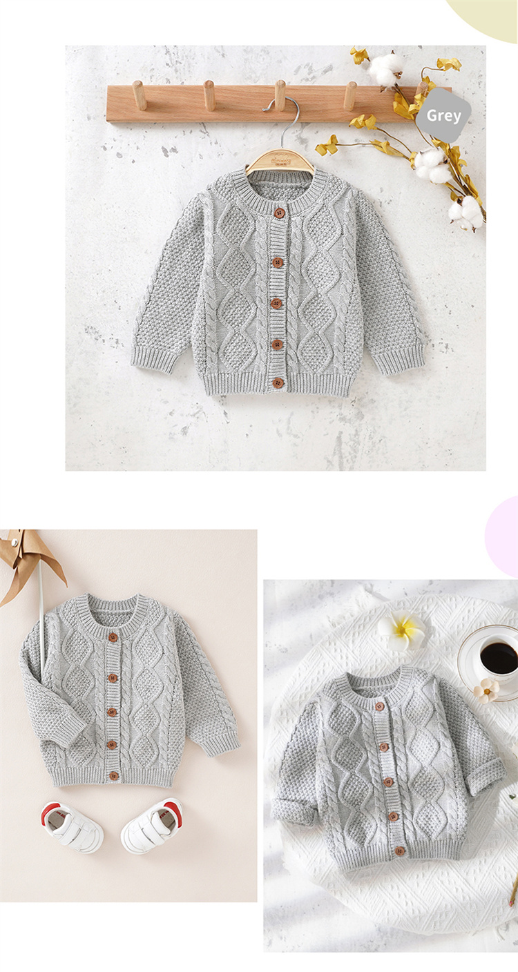 Mimixiong Solide Pullover Baby Strickjacke