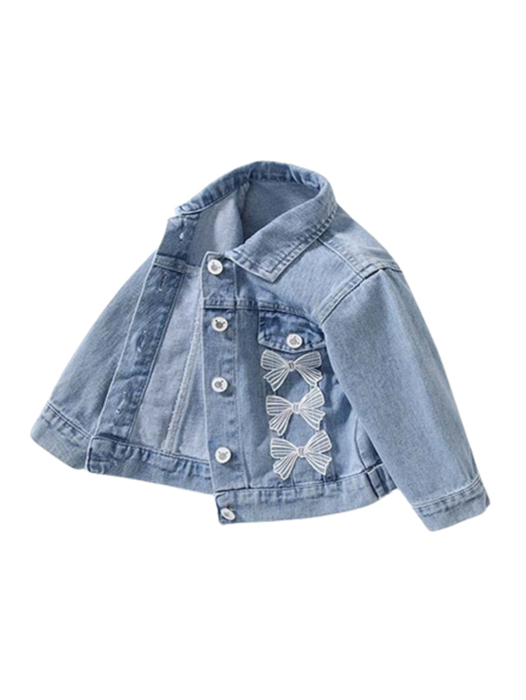 Misswinnie LACE BOW DENIM COAT