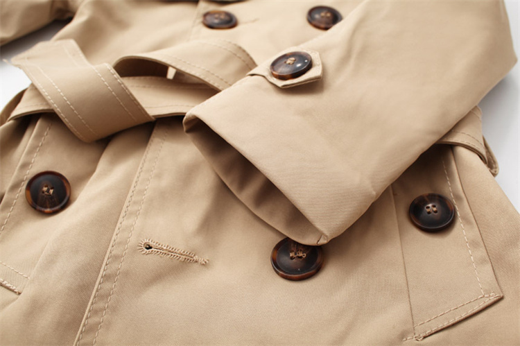 Posh Tang   Britischer Trenchcoat mit zweireihigem Gürtel für Kinder