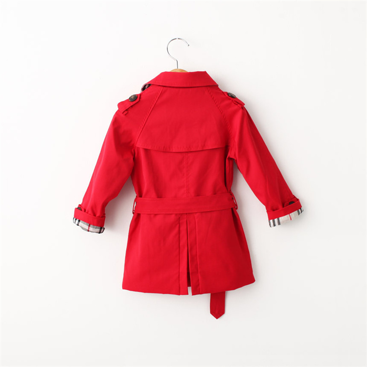 Posh Tang   Britischer Trenchcoat mit zweireihigem Gürtel für Kinder