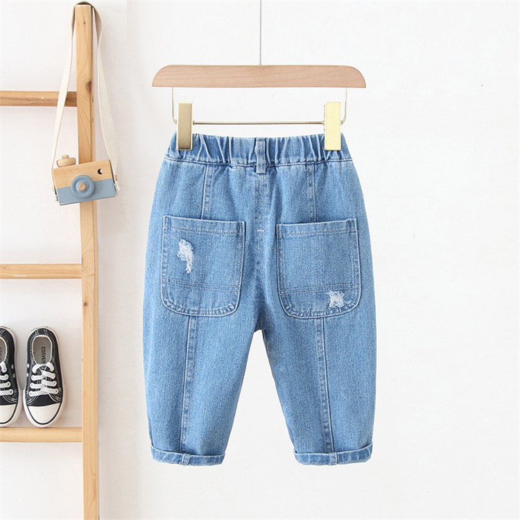 Haohao Unisex gerissene lose Jeans für Kinder 
