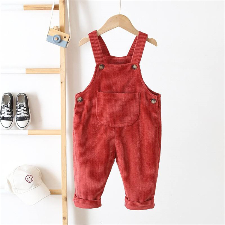 Huanyang Frühling und Herbst feste Samt Baby Hosenträger