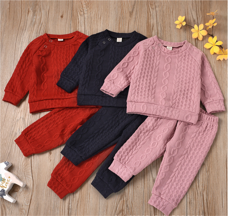 RD Gestrickte feste Baby Pullover Anzug