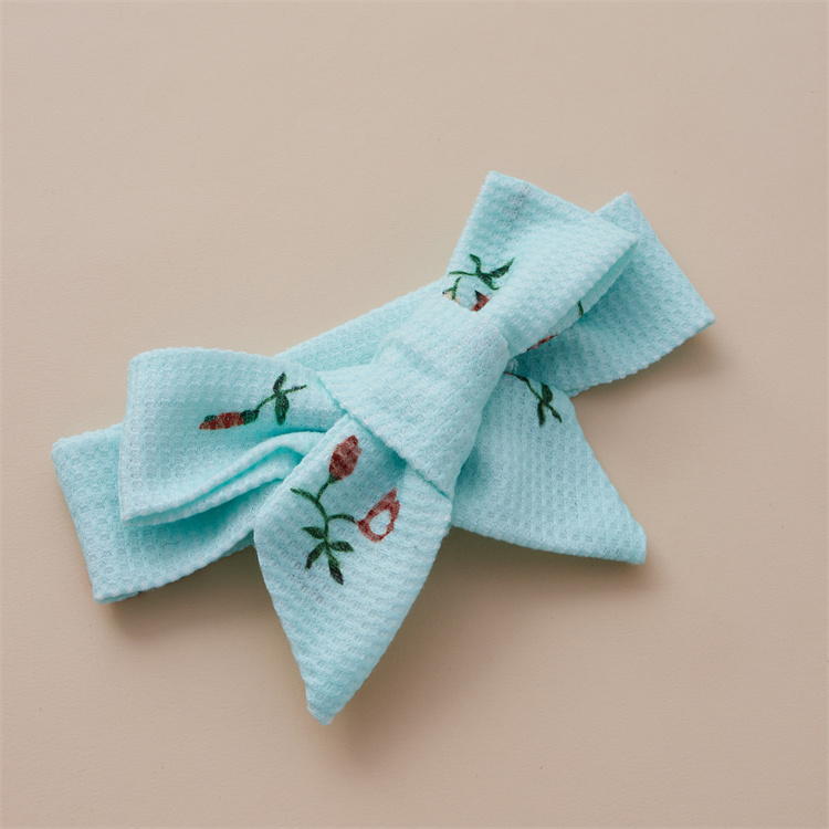 Sue Mia Floral Waffel Baumwolle Langarm Baby Bodysuit