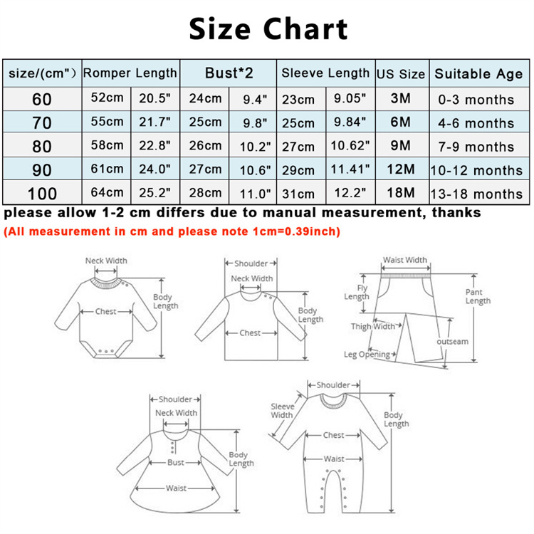 Chancheng Baby Langarm Jumpsuit aus Baumwolle mit Buchstaben bedruckt