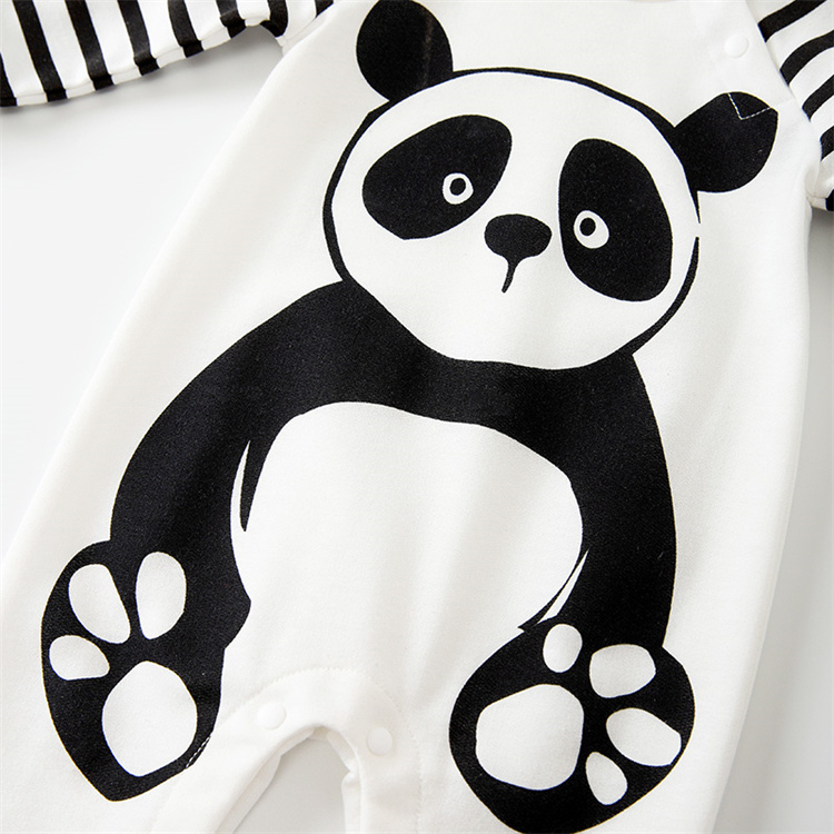 Yierying Lovely Panda Langarm Baby Bodysuit
