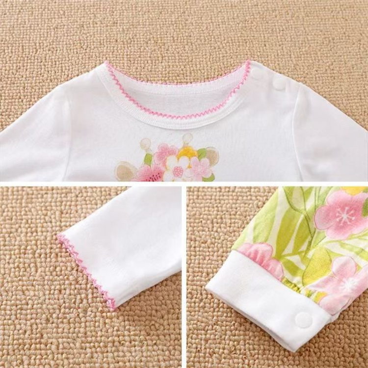Yierying Netter Cartoon Giraffe Baby Pyjamas einteiliger Anzug