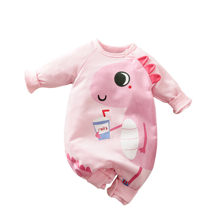 IURNXB Rosa Dinosaurier Langarm Neugeborener Baby Body
