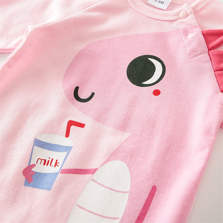 IURNXB Rosa Dinosaurier Langarm Neugeborener Baby Body